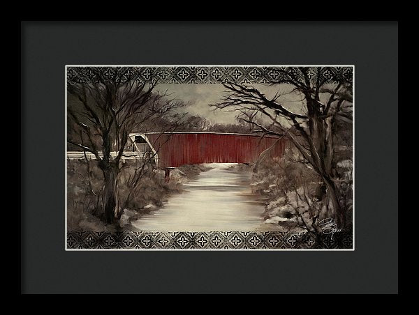 Bridges of Madison County, Cedar Bridge painting by Patricia S Farr