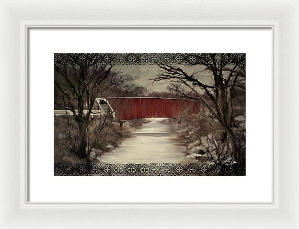 Bridges of Madison County, Cedar Bridge painting by Patricia S Farr