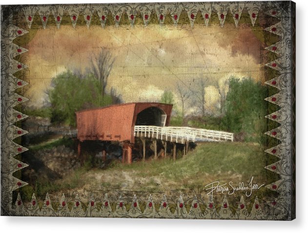 Roseman Bridge Embellished  - Acrylic Print