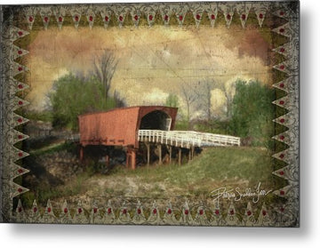 Roseman Bridge Embellished  - Metal Print