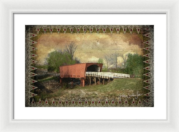 Roseman Bridge Embellished  - Framed Print