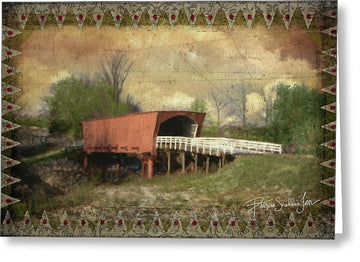 Roseman Bridge Embellished  - Greeting Card