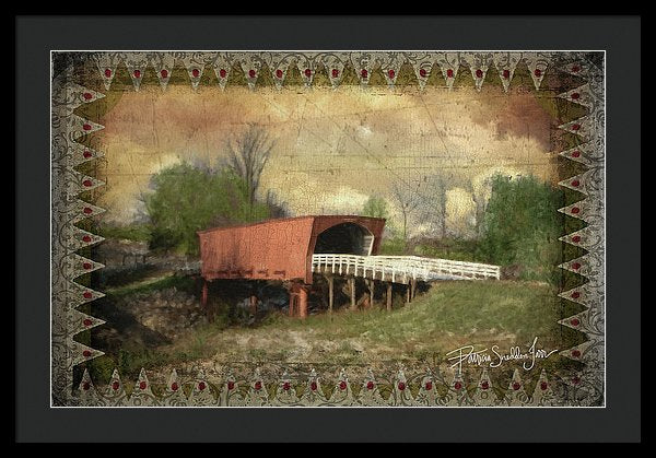 Roseman Bridge Embellished  - Framed Print