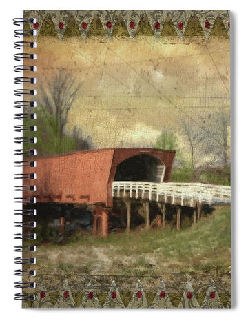 Roseman Bridge Embellished  - Spiral Notebook